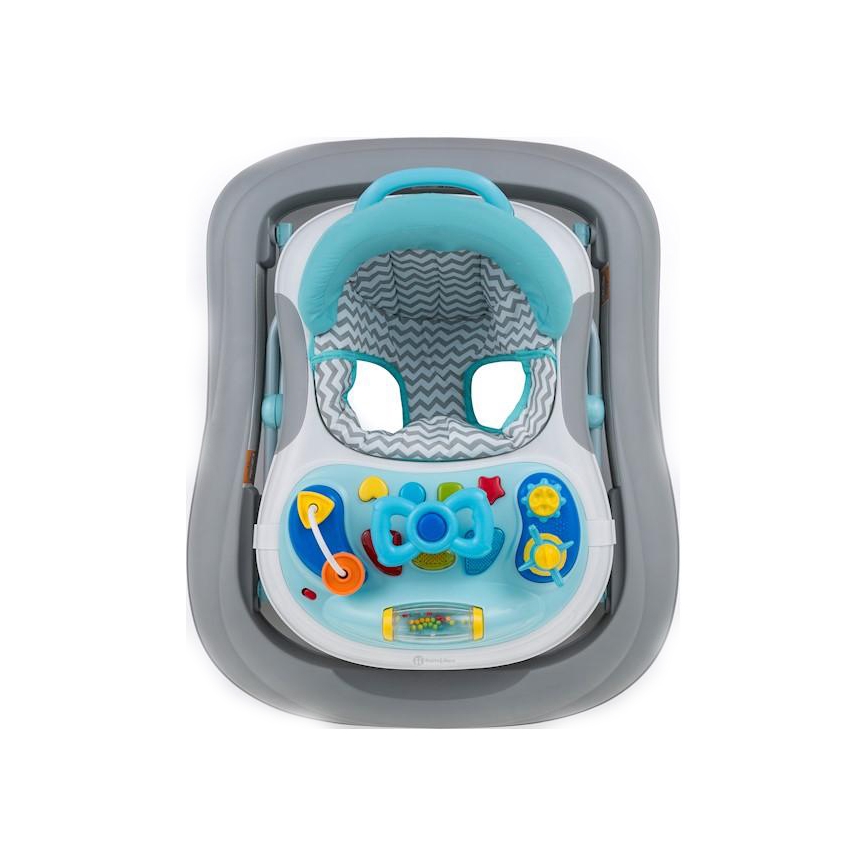 PETITE&MARS - Lära gå stol med musik MONTY blå