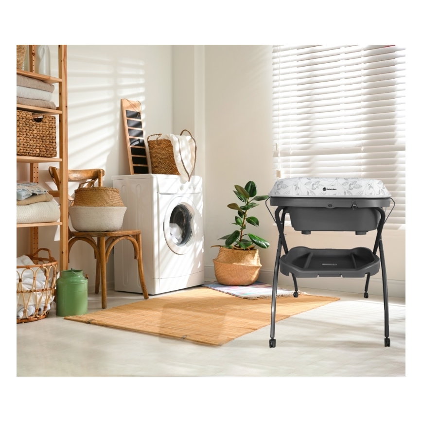 PETITE&MARS - Skötbord med bad SPA 3i1 grå