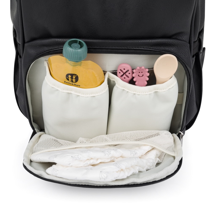 PETITE&MARS - Skötväska för barnvagn JASPER svart