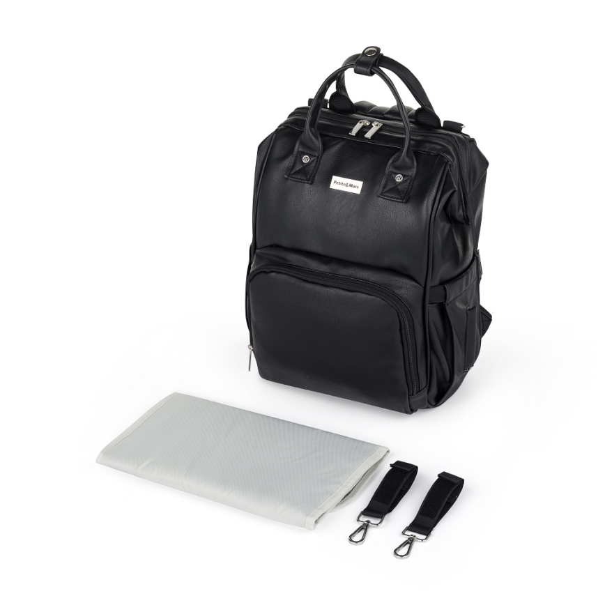 PETITE&MARS - Skötväska för barnvagn JASPER svart