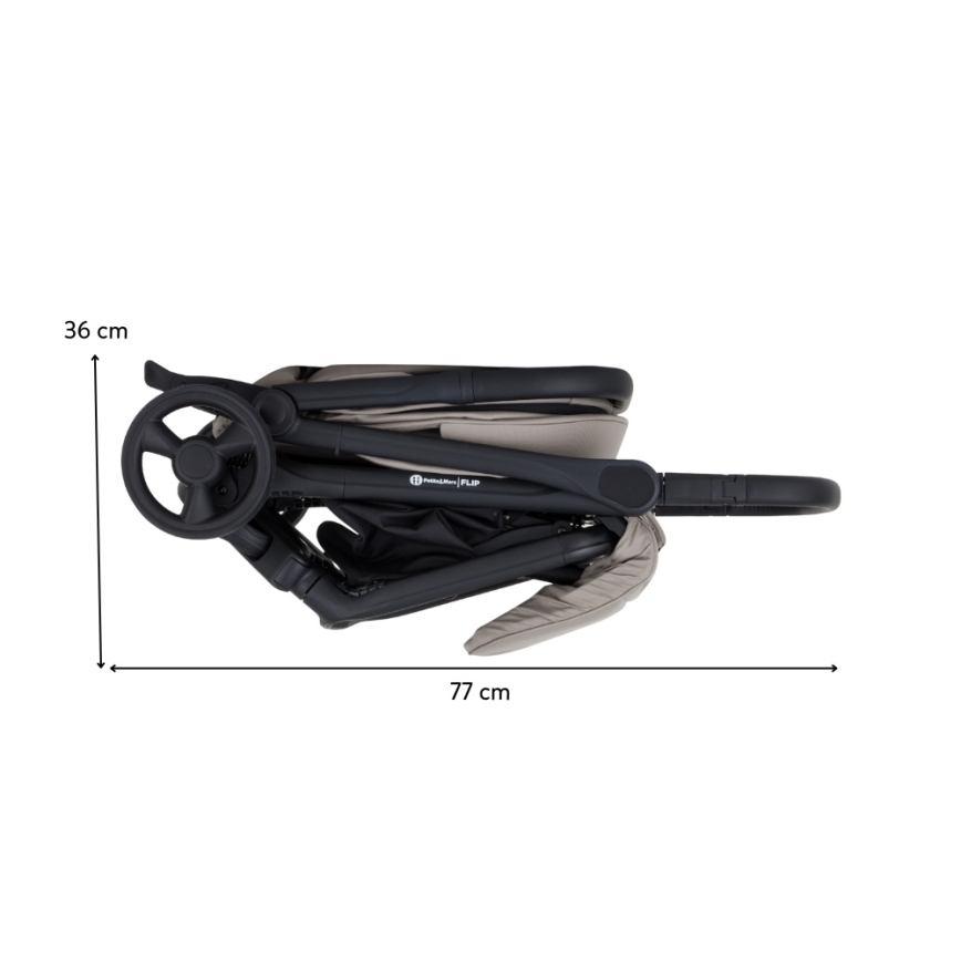 PETITE&MARS - Sportvagn FLIP Platinagrå