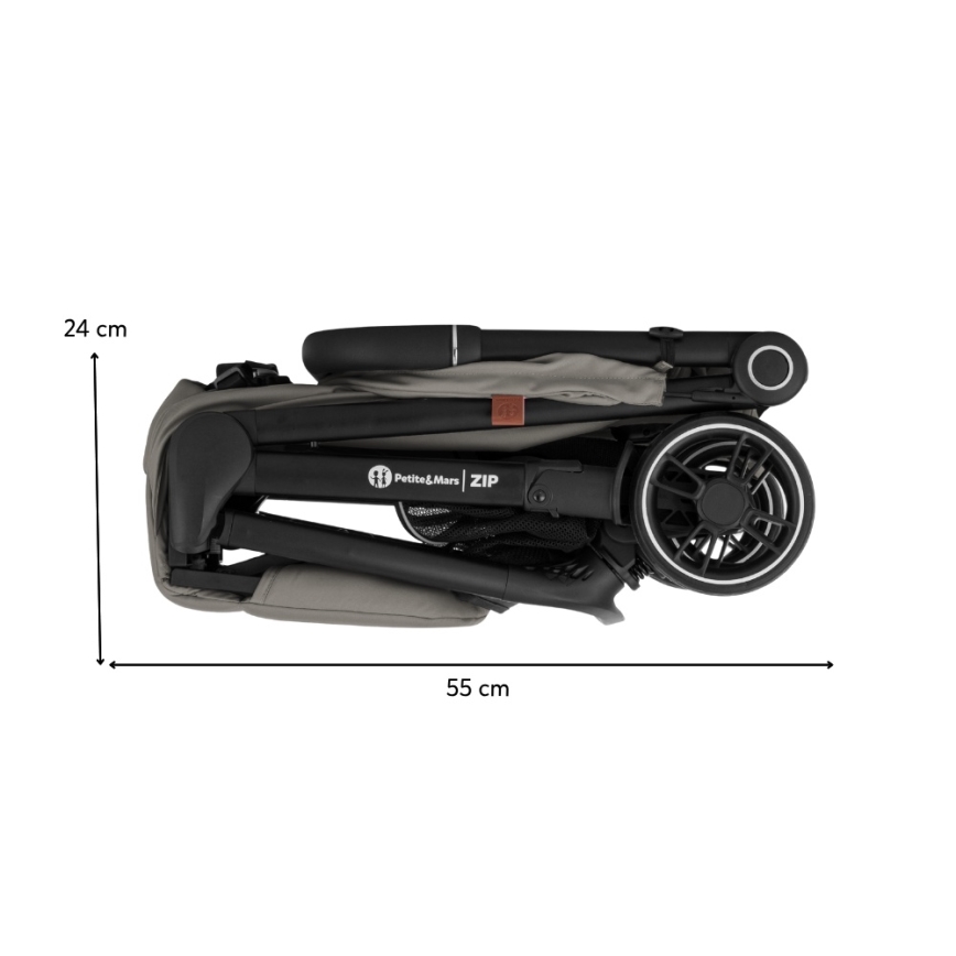 PETITE&MARS - Sportvagn ZIP Velvet Grey