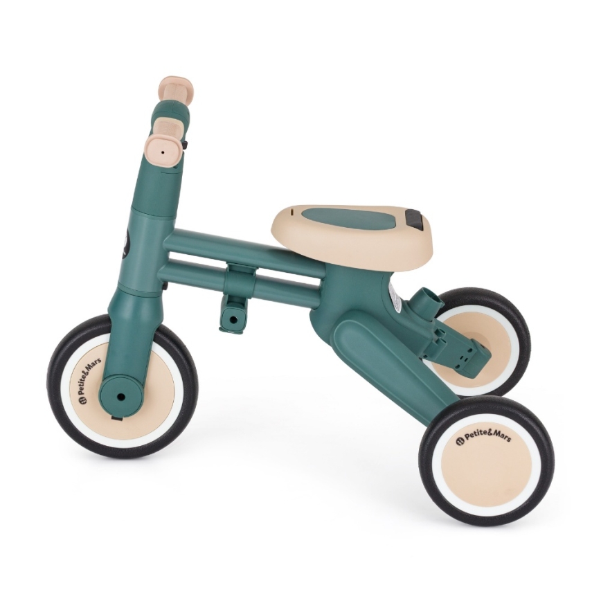 PETITE&MARS - Trehjuling för barn 4-i-1 DRIFT Misty Green