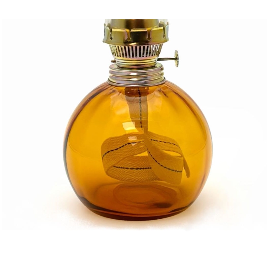 Petroleumslampa BASIC 38 cm bärnsten