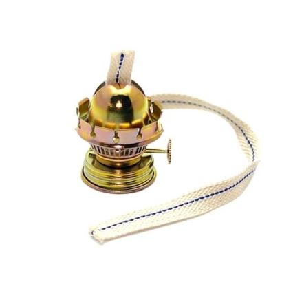 Petroleumslampa Eliška 20 cm skogsgrön