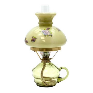 Petroleumslampa KLÁRA 34 cm skogsgrön