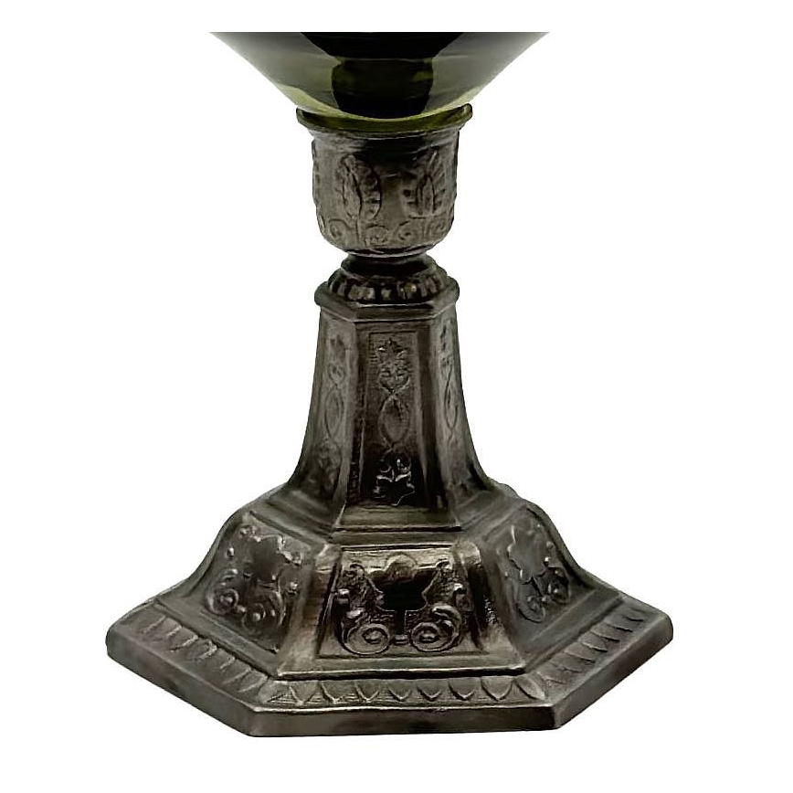 Petroleumslampa KRASOMÍRA 42 cm skogsgrön