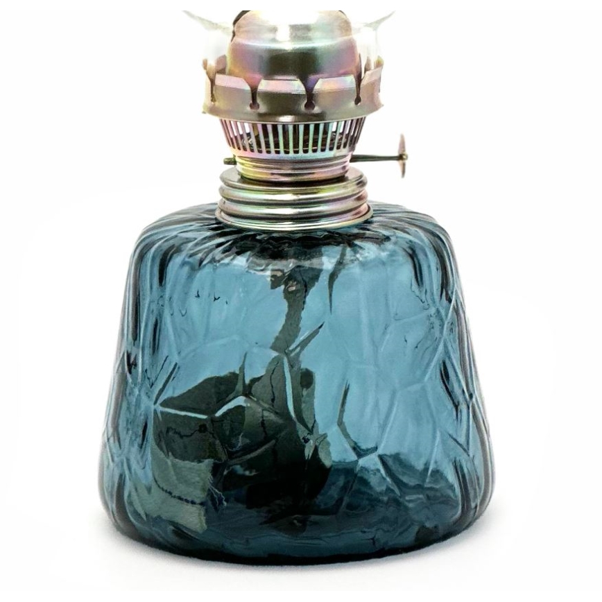 Petroleumslampa POLY 38 cm rökfärgad