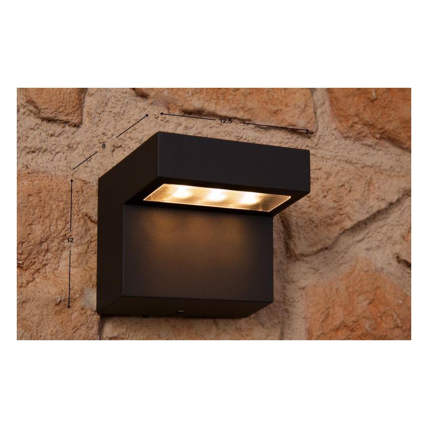 Philips 16320/93/16 - LED Utomhus Väggbelysning MYGARDEN RIVERSIDE 1xLED/7,5W