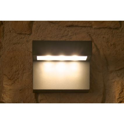 Philips 16320/93/16 - LED Utomhus Väggbelysning MYGARDEN RIVERSIDE 1xLED/7,5W