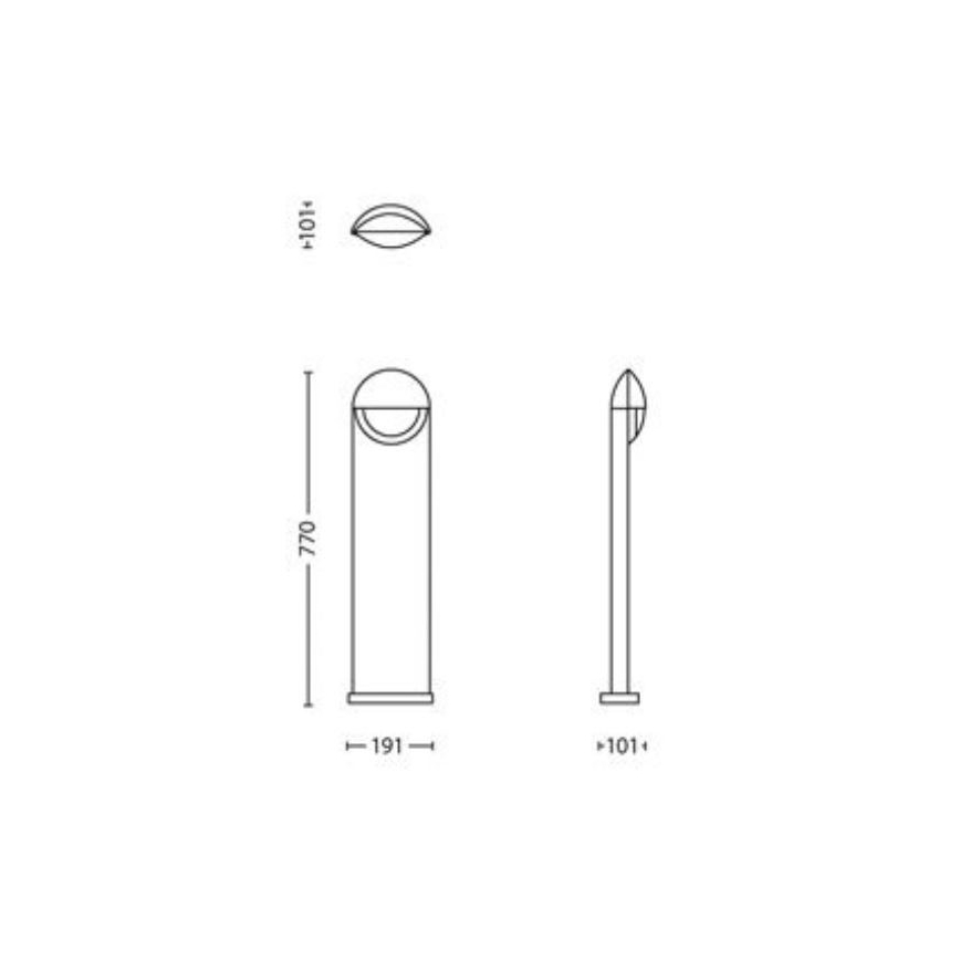 Philips 16458/87/P3 - LED Utomhuslampa MYGARDEN CAPRICORN LED/6W/230V IP44