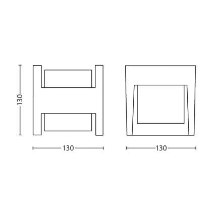 Philips - LED vägglampa för utomhusbruk LED/4,5W/230V 2700K IP44