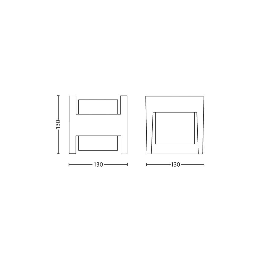 Philips - LED vägglampa för utomhusbruk LED/4,5W/230V 2700K IP44