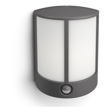 Philips 16465/93/16 - LED Utomhusbelysning med sensor MYGARDEN STOCK LED/6W IP44