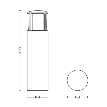 Philips - LED utomhuslampa LED/6W/230V IP44