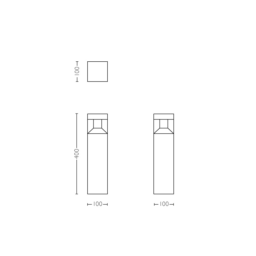 Philips 16481/30/P0 - LED Utomhuslampa MYGARDEN PARTERRE LED/8W/230V IP44