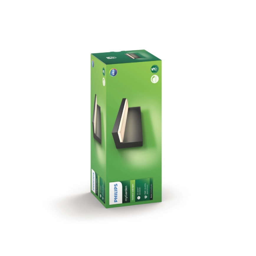 Philips - LED Utomhus Vägglampa 2xLED/4,5W/230V 2700K IP44