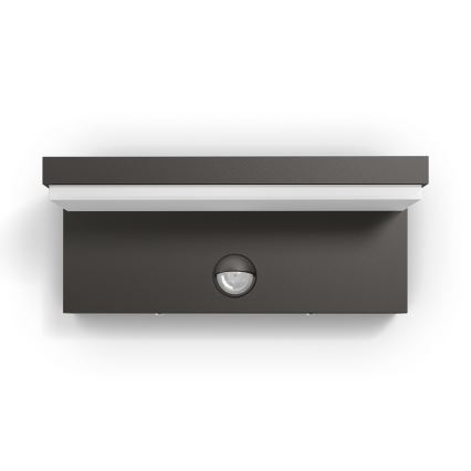 Philips - LED Utomhus vägglampa med sensor 2xLED/4,5W/230V 4000K IP44