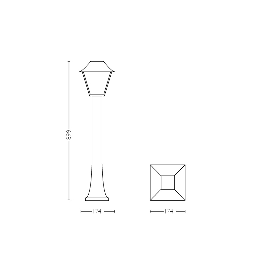 Philips 16497/30/PN - Utomhuslampa MYGARDEN ALPENGLOW E27/60W/230V