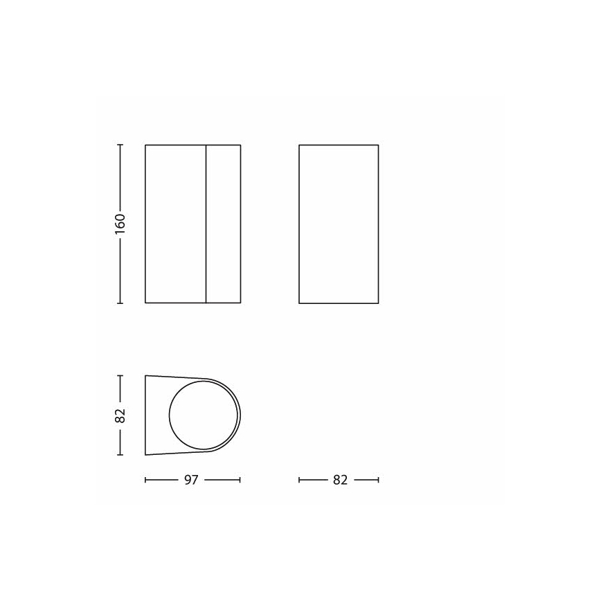Philips 17102/47/PN - Utomhusbelysning MY GARDEN NattbelysningINGALE 2xGU10/35W/230V