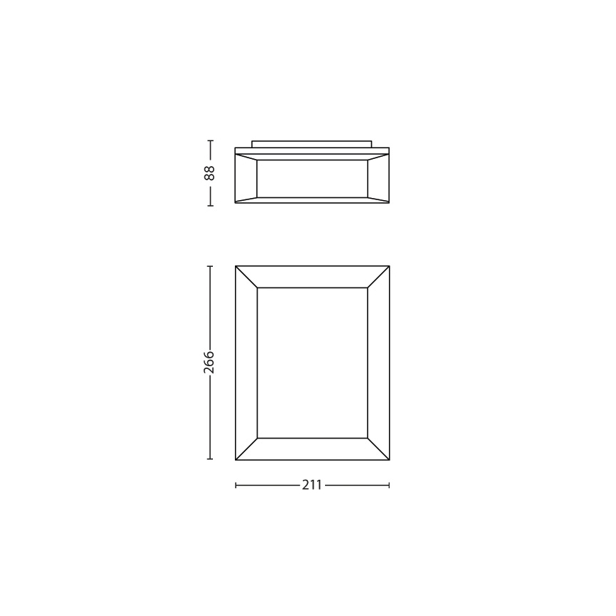 Philips - Utomhusväggarmatur LED/6W/230V IP44