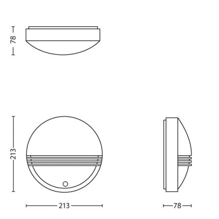 Philips - LED utomhusväggarmatur med rörelsesensor LED/6W/230V IP44