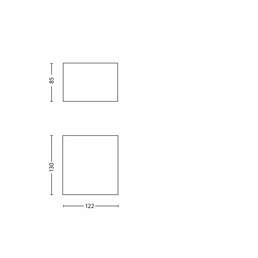 Philips 17303/47/16 - LED utomhus Väggbelysning MYGARDEN MACAW LED/3W/230V IP44