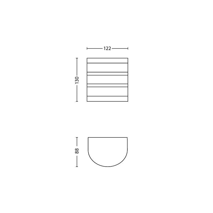 Philips - LED utomhusbelysning 1xLED/3W/230V IP44