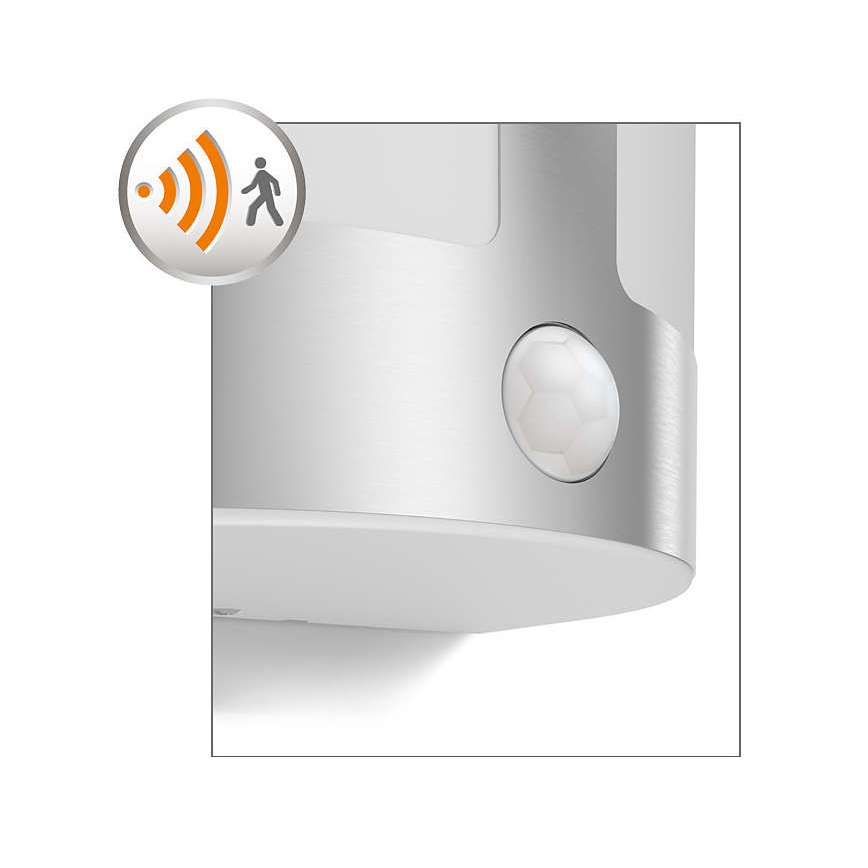 Philips 17316/47/16 - LED utomhus Väggbelysning med sensor PARROT 1xLED/3.5W