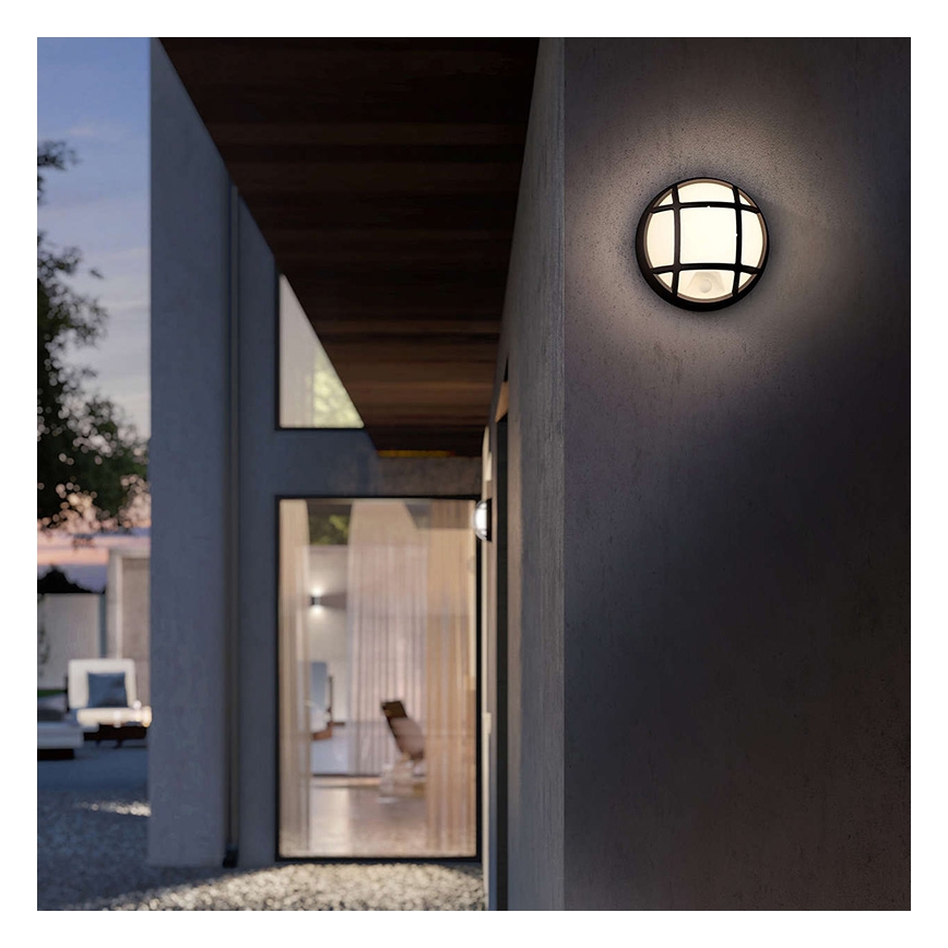 Philips 17319/30/16 - LED utomhus Väggbelysning med sensor EAGLE 1xLED/3W