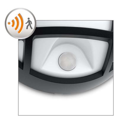 Philips 17319/30/16 - LED utomhus Väggbelysning med sensor EAGLE 1xLED/3W