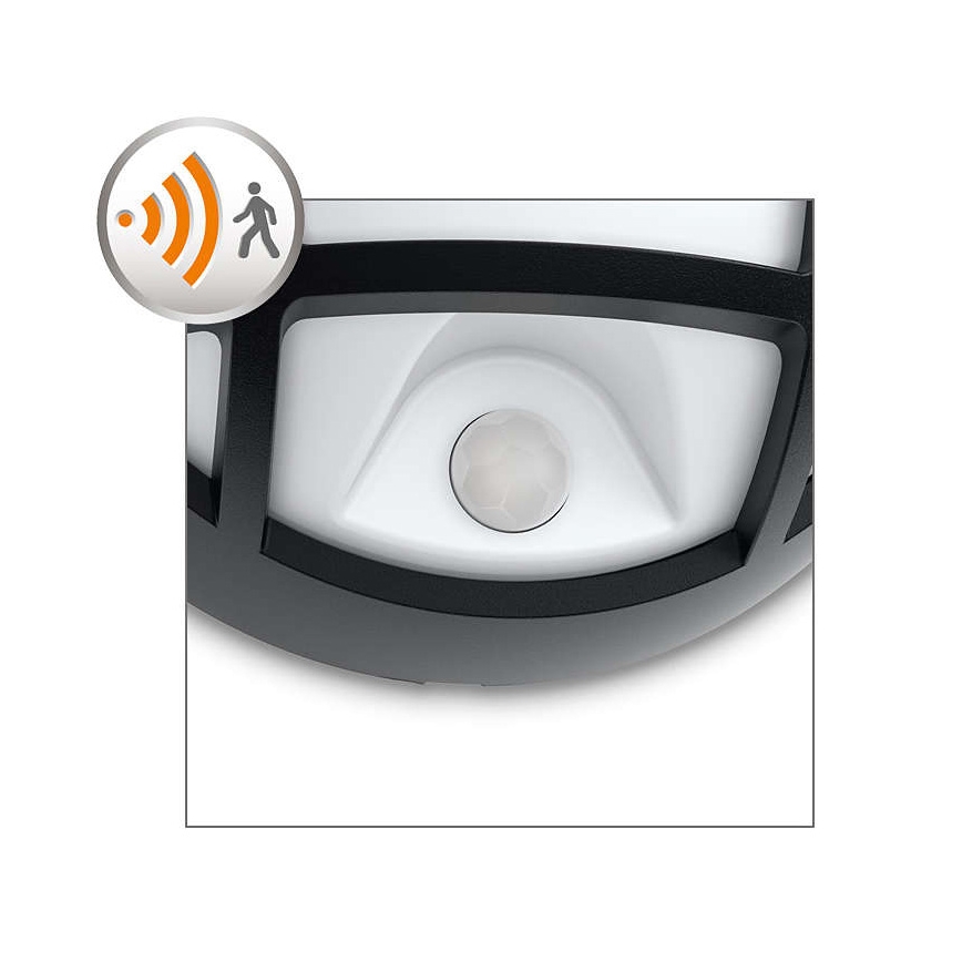 Philips 17319/30/16 - LED utomhus Väggbelysning med sensor EAGLE 1xLED/3W