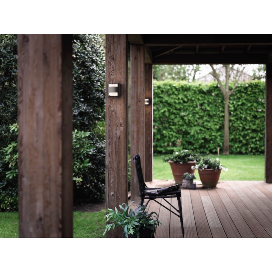 Philips - Utomhus vägglampa 2xLED/4,5W/230V IP44