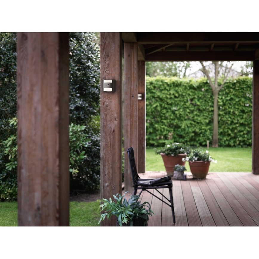 Philips - Utomhus sensorlampa 2xLED/4,5W/230V IP44