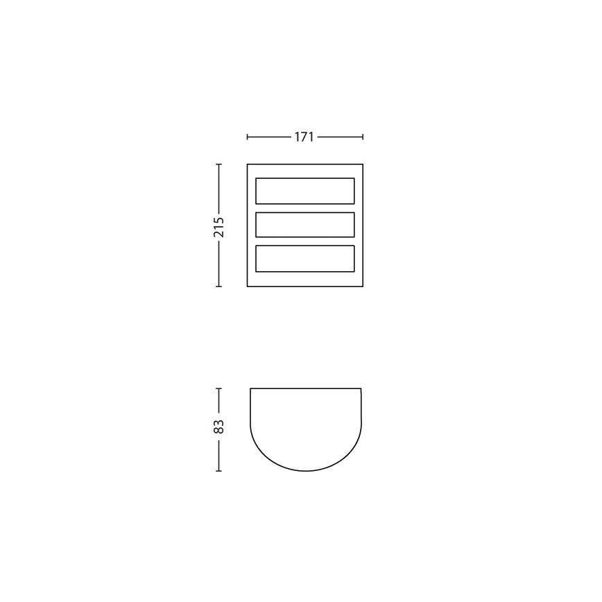 Philips - Utomhusvägglampa LED/6W/230V IP44