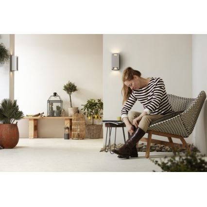 Philips 17339/48/PN - Utomhus Väggbelysning MYGARDEN TROWEL 2xGU10/5W