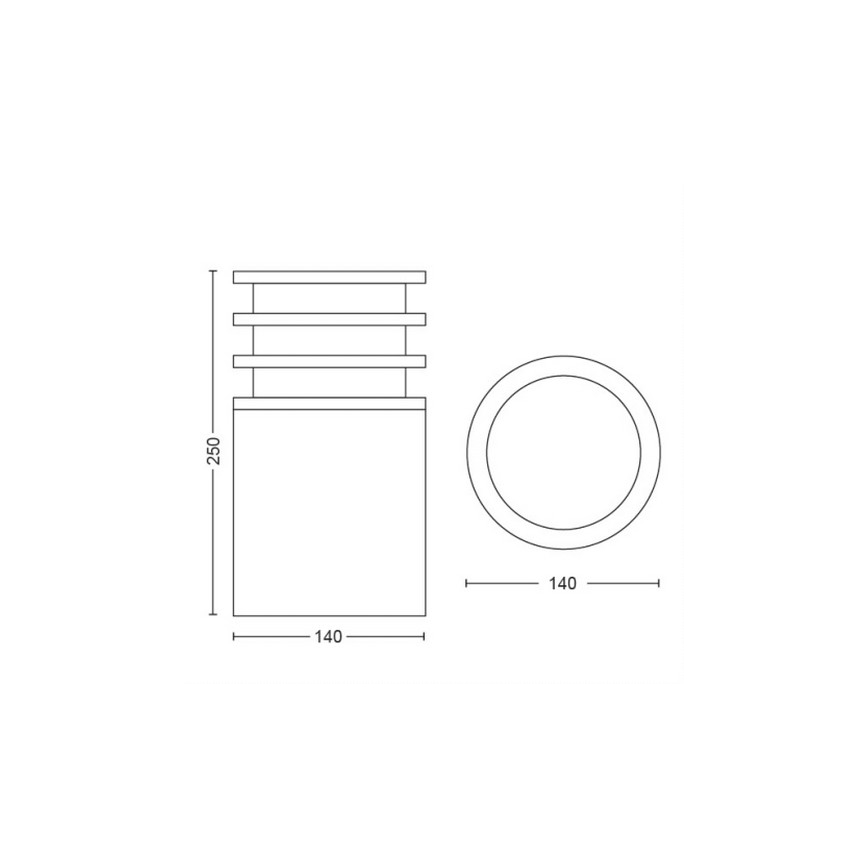 Philips - LED dimbar utomhuslampa Hue LUCCA 1xE27/9,5W/230V IP44