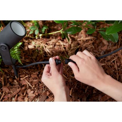 Philips - Utbyggnadssats LED RGB utomhus spotlampa Hue LILY LED/8W/230V IP65