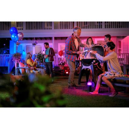 Philips - Utbyggnadssats LED RGB utomhus spotlampa Hue LILY LED/8W/230V IP65