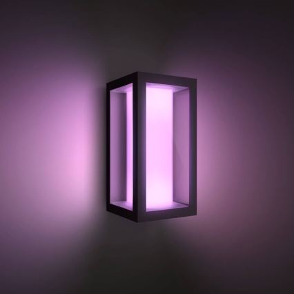 Philips - LED RGBW Dimbar vägglampa utomhus Hue IMPRESS 2xLED/8W/230V 2000-6500K IP44