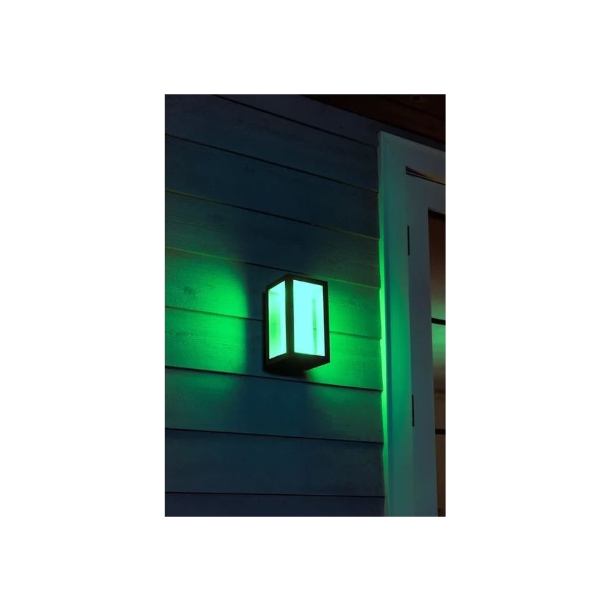 Philips - LED RGBW Dimbar vägglampa utomhus Hue IMPRESS 2xLED/8W/230V 2000-6500K IP44