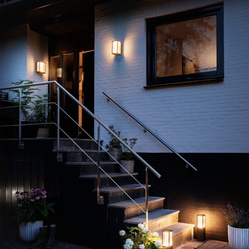 Philips - LED RGBW Dimbar vägglampa utomhus Hue IMPRESS 2xLED/8W/230V 2000-6500K IP44