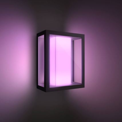 Philips - LED RGBW Dimbart utomhus vägglampa Hue IMPRESS 2xLED/8W/230V IP44