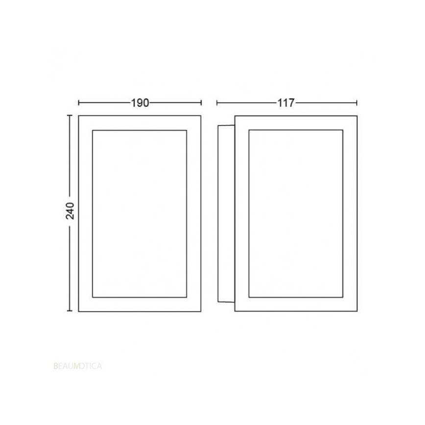 Philips - LED RGBW Dimbart utomhus vägglampa Hue IMPRESS 2xLED/8W/230V IP44