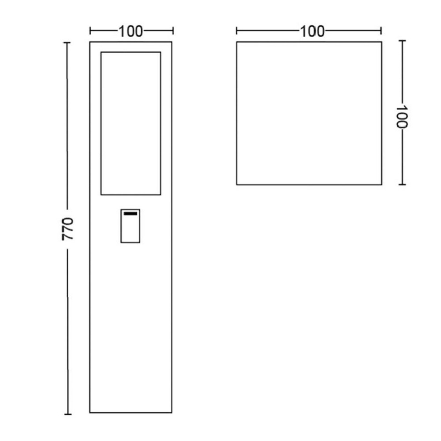 Philips - LED RGB lampa för utomhusbruk Hue IMPRESS 2xLED/8W/230V IP44