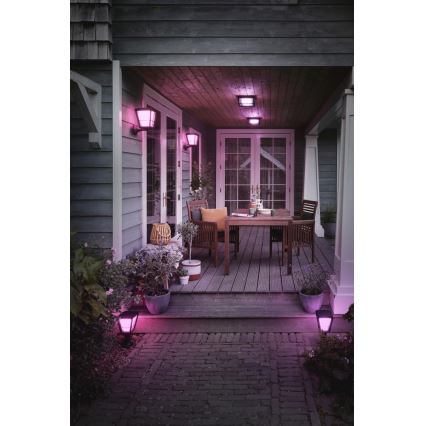 Philips - LED RGBW Dimbar vägglampa utomhus Hue ECONIC LED/15W/230V 2000-6500K IP44