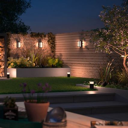 Philips - LED RGBW Dimbart utomhus vägglampa Hue IMPRESS 2xLED/8W/24V 2000-6500K IP44