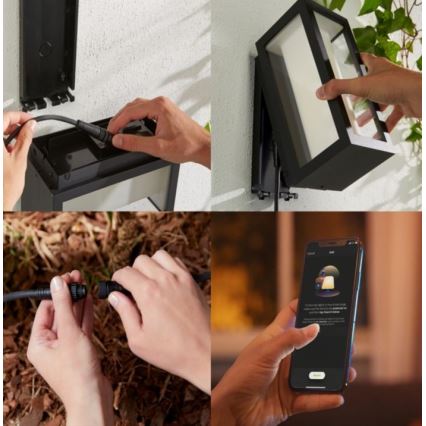 Philips - LED RGBW Dimbart utomhus vägglampa Hue IMPRESS 2xLED/8W/24V 2000-6500K IP44