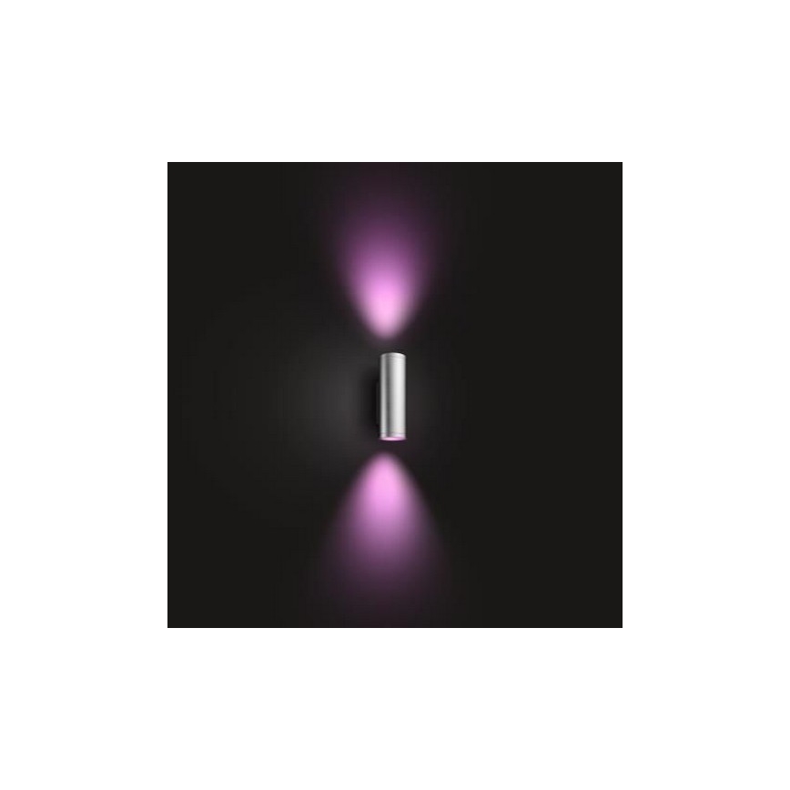 Philips - LED RGBW Dimbar vägglampa utomhus Hue APPEAR 2xLED/8W/230V IP44