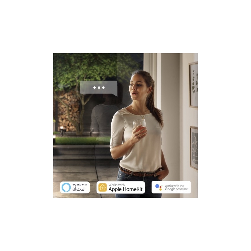 Philips - LED RGBW Dimbar vägglampa utomhus Hue RESONATE 2xLED/8W/230V 2000-6500K IP44